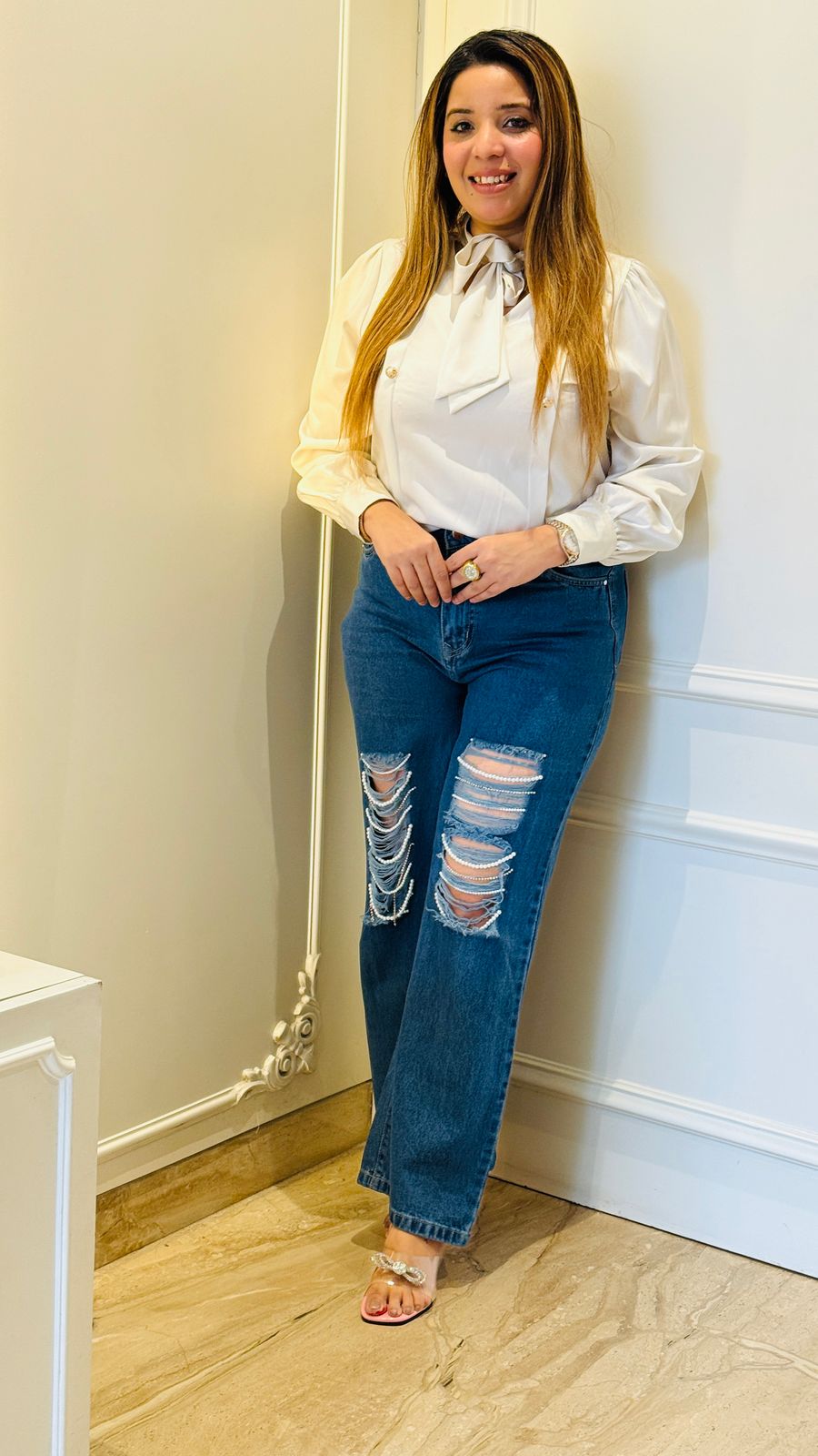 PearlWaist Rugged Denim